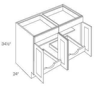 Four Door with Drawer(s) Base with 2 POS