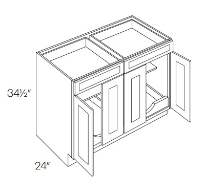 Four Door with Drawer(s) Base with 2 POS