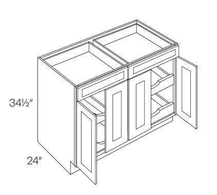 Four Door with Drawer(s) Base with 4 POS