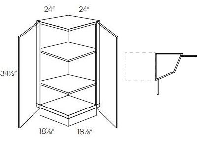Base End Angle Cabinet