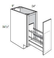 Base Tray Divider Pull-Out Cabinet