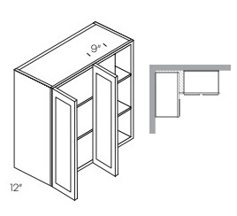 Double Door Wall Blind Corner