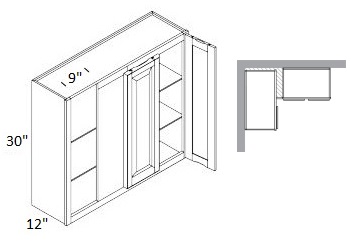 Double Door Wall Blind Corner