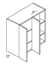 Double Door Wall Blind Corner