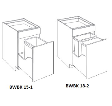 Waste Basket Base Cabinet
