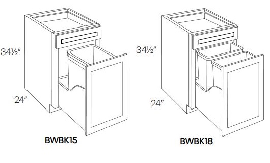 Waste Basket Base Cabinet
