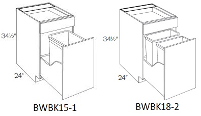 Waste Basket Base Cabinet