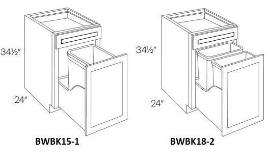 Waste Basket Base Cabinet