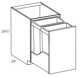 Full Height Waste Basket Base Cabinet