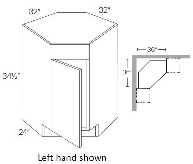 Corner Sink Base Cabinet