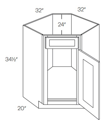 Corner Sink Base Cabinet