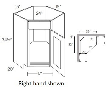 Corner Sink Base Cabinet