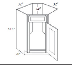 Corner Sink Base Cabinet