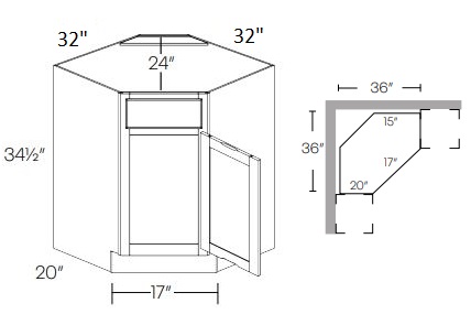 Corner Sink Base Cabinet
