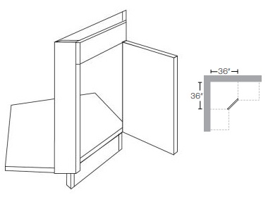 Corner Sink Front