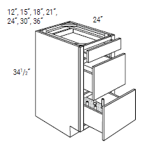 Drawer Pack Base w/ Peg System Dishware Organizer