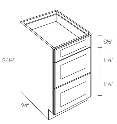 Three Drawer Pack Base