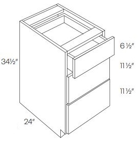3 Drawer Pack Base