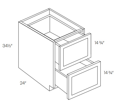 Two Drawer Pack Base