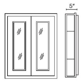 Double Door Medicine Cabinet