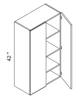 42'' High Double Door