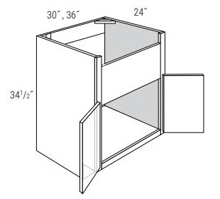 Double Door Farm Sink Base Cabinet