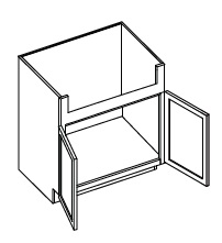 Double Door Farm Sink Base Cabinet