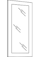 Glass Door - 30''H - 36''H - 42''H