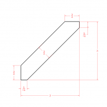 Crown Molding Long Flat