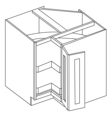 Easy Reach (w/ Lazy Susan) Corner Base Cabinet