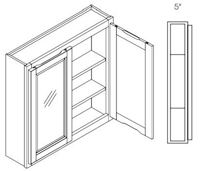 Double Door Medicine Cabinet