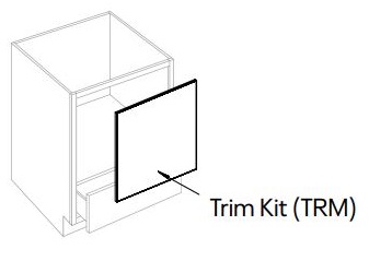 Microwave Base Cabinet Trim Kit