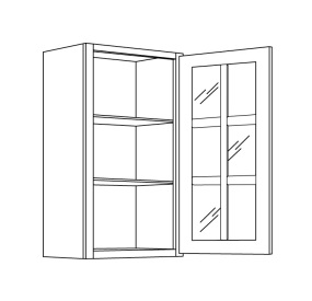 Prairie Door Finished Interior Wall Cabinet