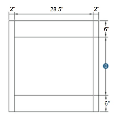 Oven Cabinet Overlay Panel