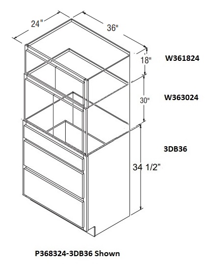 SPECIALTY TALL CABINETS (3DB36)