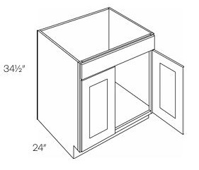 Single Header Double Door Sink Base