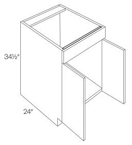 Single Header Double Door Sink Base