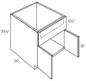 Double Door Farm Sink Base Cabinet