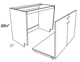 ADA Removable Vanity Sink Base