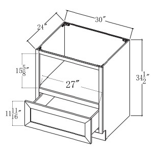 Microwave Base Cabinet