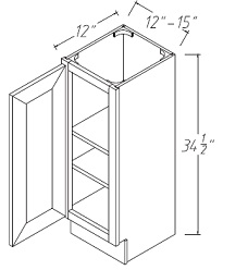 Single Full Height Door Base