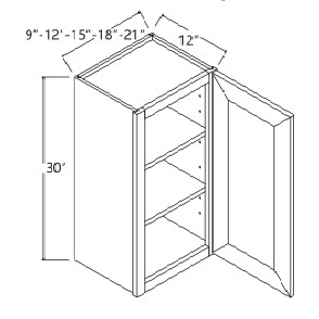 30'' High Single Door