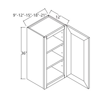 36'' High Single Door