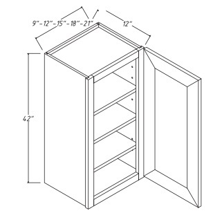 42'' High Single Door