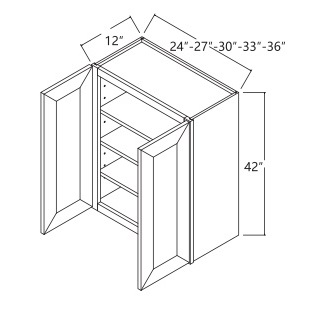 42'' High Double Door