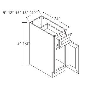 Single Door Base Cabinet