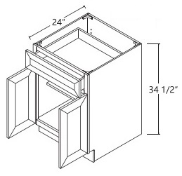 Double Door with Drawer(s) Base