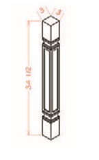 Square Decorative Leg