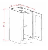 Single Full Height Door Base