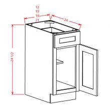 Single Door with Drawer Base